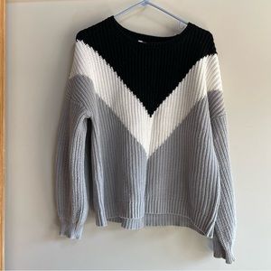 Woman’s Time and Tru color blocked sweater